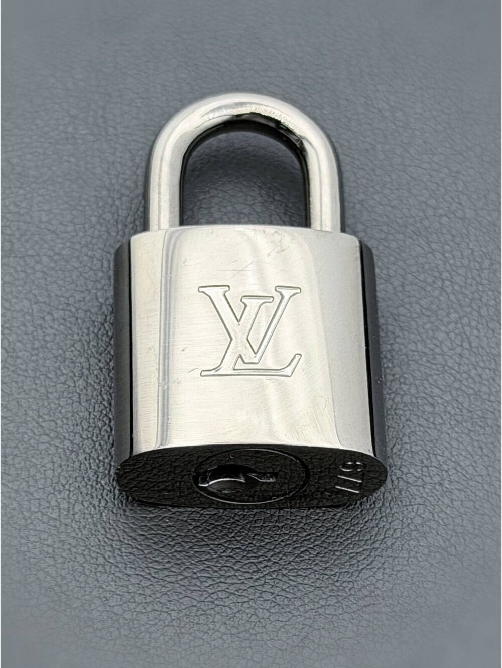 Authentic Louis Vuitton Silver #677 Paris Padlock Lock Only